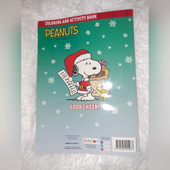 Holiday Coloring and Activity Books Bundle (2 Coloring Books; Peanuts - Picture 6 of 9